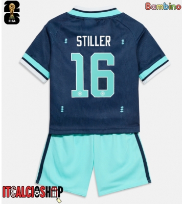 Germania Angelo Stiller #16 Seconda Maglia Bambino Mondiali 2026 Manica Corta (+ Pantaloni corti)